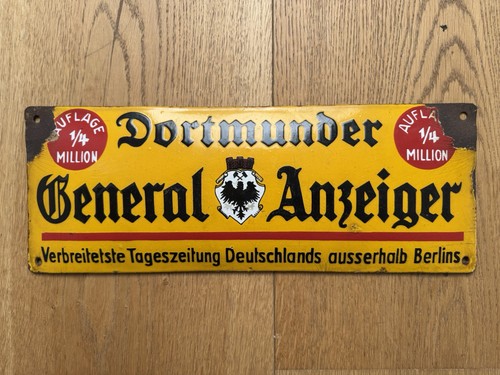 Uraltes emailleschild - uraltes,