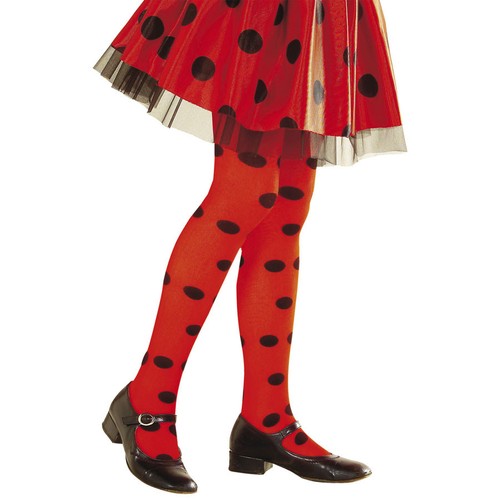 Strumpfhose rot punkte kinder - rot,