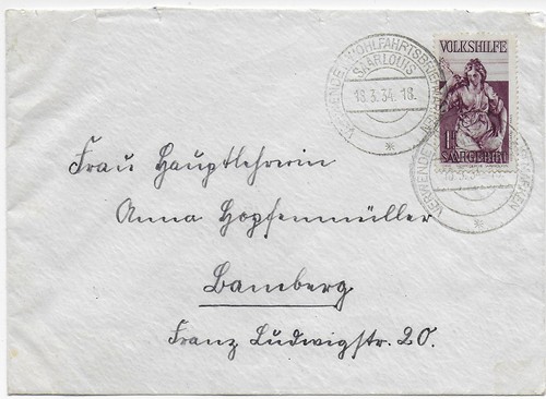 Saargebiet 1934 saarlouis - 1934,
