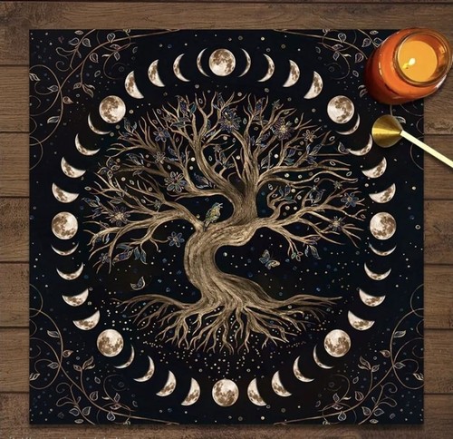 Tarot tischtuch lebensbaum - tarot, |