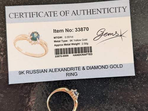 Russischer alexandrit ring - alexandrit-ring, 9
