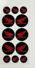 12 x HONDA AUFKLEBER GEL DECAL