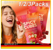 Spicy cubes hot peach gummie - peach,