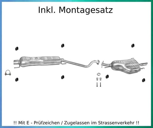 Auspuffanlage für opel astra - auspuffanlage,