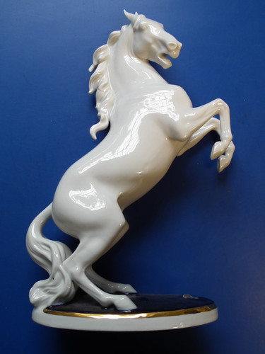 Porzellan figur pferd - porzellan, pferd/