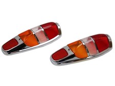 2x Chrom rot klar orange