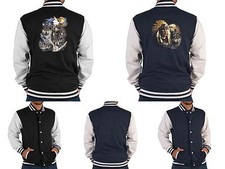 Herren College Jacke - Country Western Indianer Jacke - Indianer Freizeitjacke