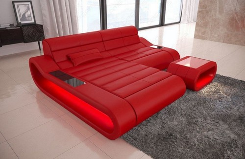 Leder sofa eckcouch - leder,