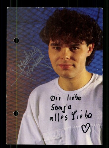 Markus wendorf autogrammkarte - markus,