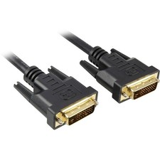 Sharkoon Kabel DVI-D >DVI-D schwarz, 5 Meter, Dual Link, 24+1