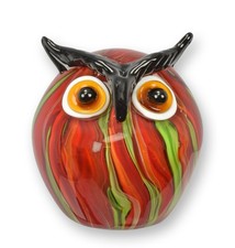 Figur Eule Glas im Murano-Stil