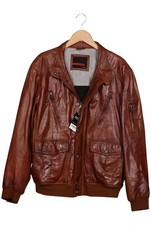 LLOYD Jacke Herren Anorak Jacket Kurzmantel Gr. EU 56 Leder Braun #2etem3j