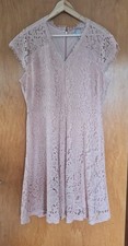 Kleid, H&M, Gr. L/rosa/Spitze/