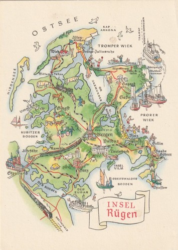 Ddr landkarten insel - ddr,, "insel