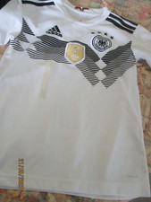 Shirt Sportshirt 145 weiß mit Motiv Adidas