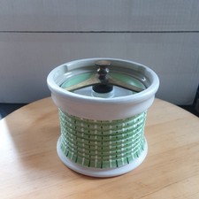 Comoy's of London Keramik Tabak Humidor Glas selbstversiegelnd 13 cm hoch Sammlerstücke