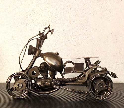 Quad atv metallskulptur - atv,