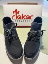 Rieker Damen Sneaker Schuhe Halbschuhe Antistress Größe 39, schwarz, NEU