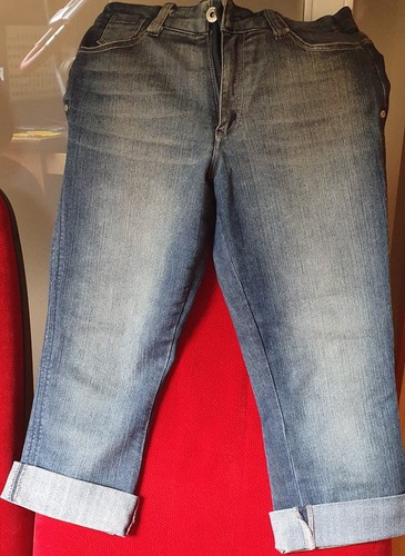 Capri jeanshose blau größe - blau,,