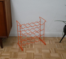 Vintage Tomado Flaschenregal Weinständer Weinregal Flaschenständer Metall orange