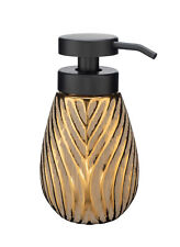 WENKO Keramik Seifenspender Mod. Idro Gold, schwungvolle Linien-Struktur