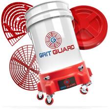 Wascheimer Wascheimereinsatz Eimerdeckel Dolly GritGuard Eimer 5 GAL weiß Logo