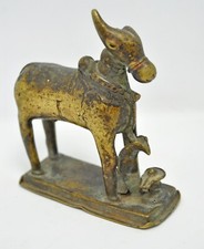 Antike Messing Stehende Kuh