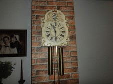 Schilderuhr,Lackschilder Uhr,Alte Uhr,Uhr,Schilder uhr antik,Uhr gebraucht,Alt