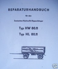 Anhänger Hänger Kipper HW 80