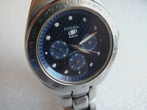 Fossil blue armbanduhr - fossil,
