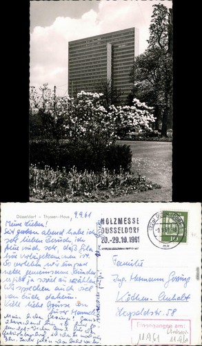 Ansichtskarte düsseldorf - ansichtskarte,