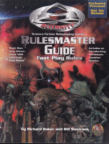 Alternity fast play rules - fast-play,