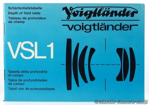 Voigtländer anleitung vsl - vsl, 1