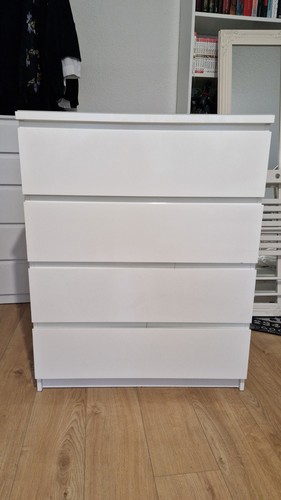 Malm kommode weiß - weiß,, 4