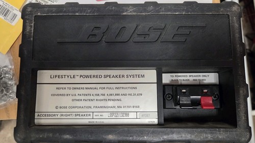 Bose lifestyle powered speaker - bose,