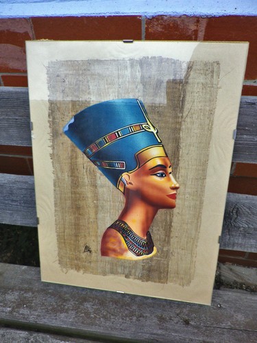 Wandbild papyrusbild nofretete - wandbild,
