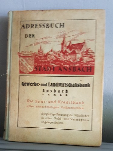 Adressbuch stadt ansbach - adressbuch,