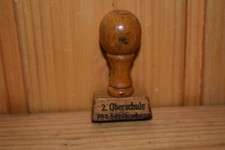Original Alter Stempel DDR,2. Oberschule Senftenberg,Schule,Lehrer,Direktor,Top