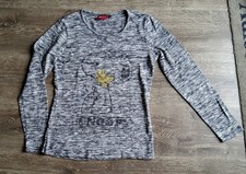 Peanuts ⭐ Damen Langarmshirt Gr. S mit Snoopy und Woodstock