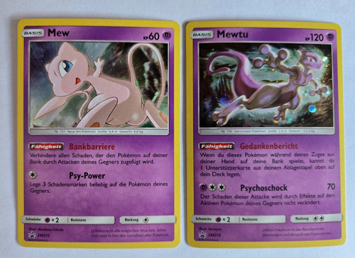 Pokemon karten mew mewtu - pokemon,