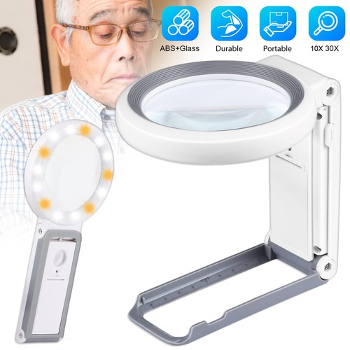 10x 30x lupe mit led - led, licht
