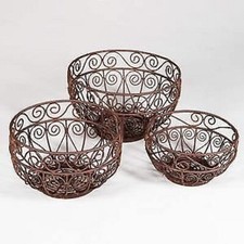 Schale Korb Dekoration Metall