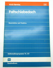 VW SSP 133 elekt. Faltschiebedach Bauteile Funktion Mechanik Anbtrieb Polo 86c 