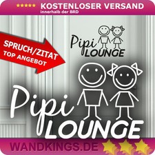 Wandtattoo Spruch Pipi Lounge