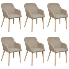 Esszimmerstühle 6 Stk. Beige