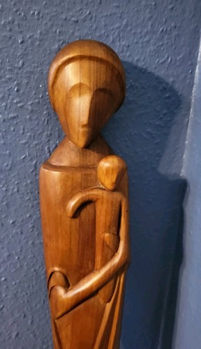 Handgeschnitzte madonnenfigur - handgeschnitzte,