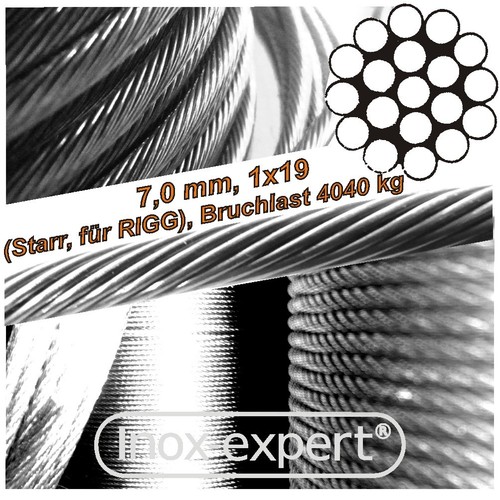Seil mm 1x19 - 7,