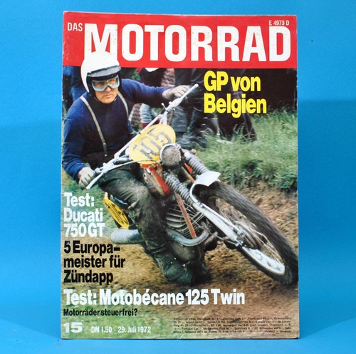 Das motorrad 1972 ducati - motorrad, 15/1972