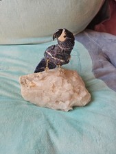 Papagei Figur Sodalith auf