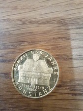 Münze Gold 986er 3,64 Gramm Konzil Konstanz 1964 Goldmünze Medaille